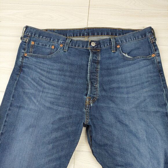 Levis 501 XX Jeans Mens 40x30 Dark Blue Button Fly Straight Leg Denim Western - Picture 2 of 9